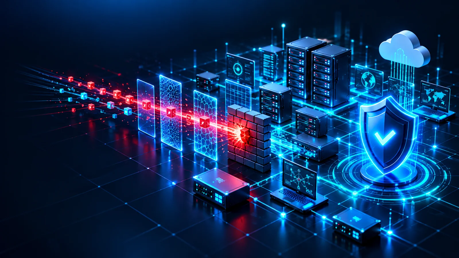 Illustration d'un test d'intrusion sur une infrastructure informatique